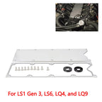 LS Gen 3 Engine Blocks Billet Valley Pan Cover Plate Cover Plate Billet Low Profile LSX LS1 LM7 LR4 LQ4 LS6 L59 Aluminum TB-1020