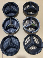 Grill Badge Grid style Front Emblem for Mercedes benz AMG A B C E CLA CLS SLK GL Metris GLK GLA G R V VITO GLE GLC GLS XX