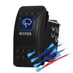 12v/24v Blue Led Light 5 Pin On Off SPST Rocker Switch 7 Pin On Off On ARB Carling Style Car Boat Waterproof Push Switch