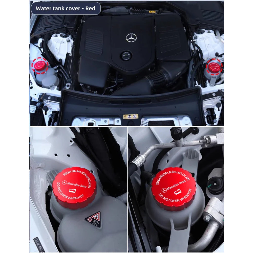 Car Water Tank Cap Protection Cover Accessories Hubcap For Mercedes Benz AMG W204 W205 W203 W211 W212 W213 W201 W210 W169 W220