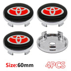 4Pcs Car Wheel Center Hub Caps Emblem Badge Rim Dust Cover For Toyota Corolla Camry Highlander Yaris Prius CHR Auto Accessories