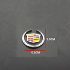 3D Metal Car Emblem Fender Side Rear Trunk Badge Sticker for Cadillac Escalade DTS SRX XT5 XTS ATS BLS CT4 CT5 CT6 CTS SLR SLS