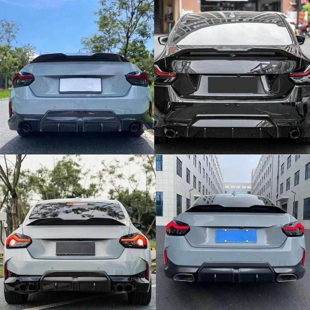Spoiler Wing For BMW G42 G87 M2 220i 230i M235i M240i Coupe 2022-2025 MP Style Car Rear Trunk Spoiler Wing Lip Tail Lid Diffuser