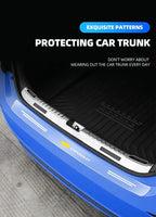 Car Transparent Rear Guard Plate Trunk Sticker For Chevrolet Silverado Impala Malibu Equinox Cruze Camaro Tahoe/Suburban Cavalie