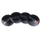 4Pcs 56 60MM Car Emblem Wheel Hub Caps Stickers Hubcap Badge Decals For Nissan Nismo X-trail Almera Tiida Patrol Teana J32 GTR
