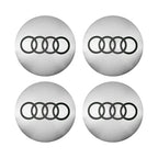 4Pc 56mm Car Wheel Center Hub Cap Rim Cover Emblem Stickers For Audi sline Rs A4 B7 B8 B9 A3 8P 8L 8V A5 A6 C6 C5 C7 A1 A7 A8 Q2