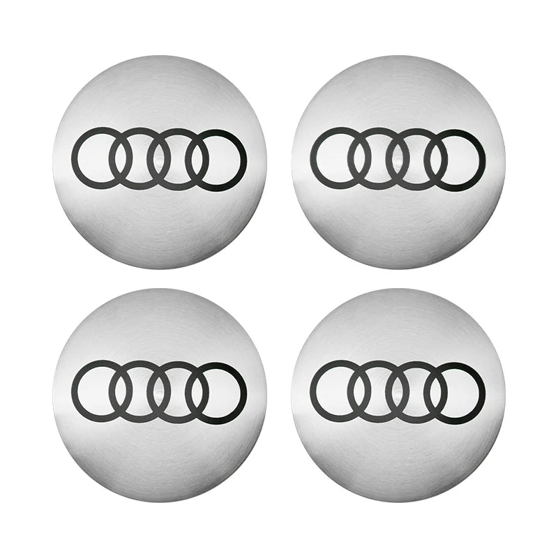 4Pc 56mm Car Wheel Center Hub Cap Rim Cover Emblem Stickers For Audi sline Rs A4 B7 B8 B9 A3 8P 8L 8V A5 A6 C6 C5 C7 A1 A7 A8 Q2