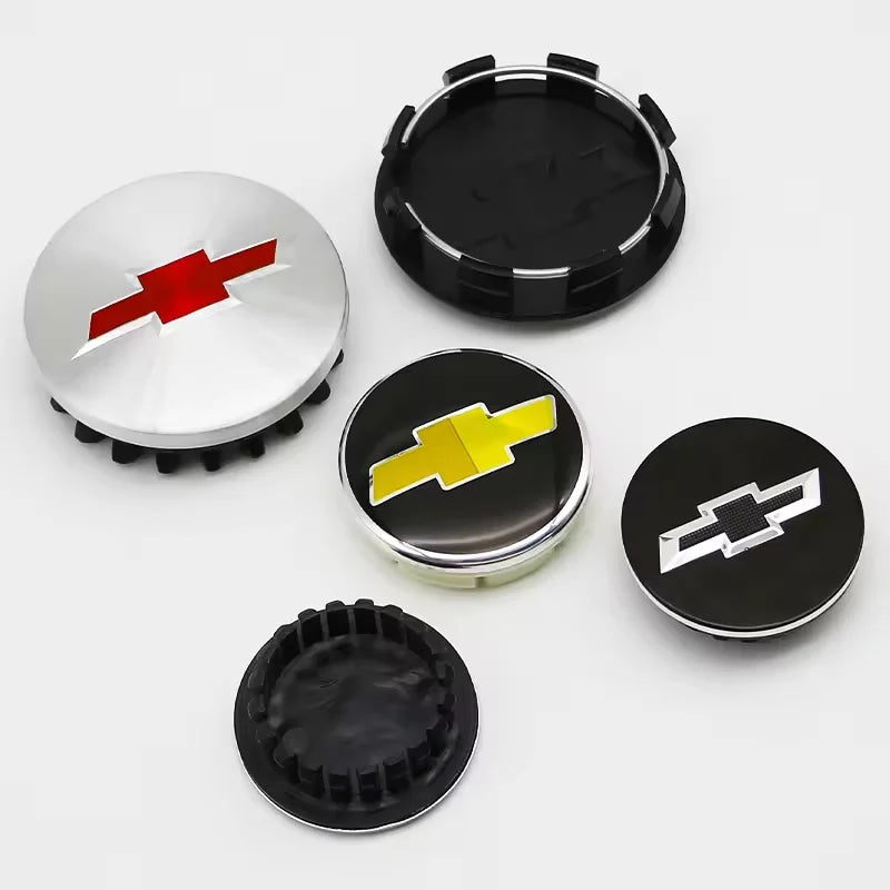 4PCS ABS Wheel Center Covers Hub Caps Badge for Chevrolet Malibu AVEO Corvette CRUZE EQUINOx IMPALA LACETTI TRAX ORLANDO Car Acc