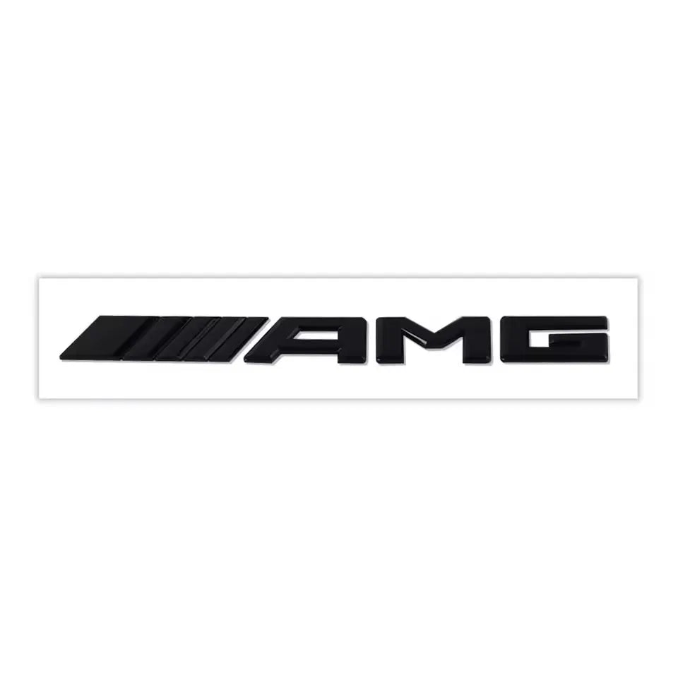 1pc 3D ABS Car Rear Trunk Badge Decal Letters Sticker For Mercedes Benz AMG A B C E G CLA C63 C63S E53 GT SLK W176 W205 W177