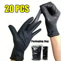 Guantes Desechables en Bolsa, 20/100/200 Unidades, Guantes Negros Desechables para Cocina, Herramientas de Cocina, Lavado de Autos, Limpieza del Hogar