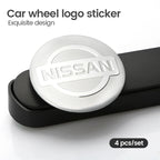 56mm Car Wheel Center Stickers Hub Emblem Decals for Nissan Qashqai X-Trail Patrol Note Leaf Altima Maxima Micra Murano Rogue