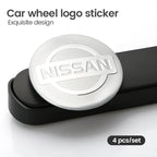 56mm Car Wheel Center Stickers Hub Emblem Decals for Nissan Qashqai X-Trail Patrol Note Leaf Altima Maxima Micra Murano Rogue