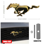 3D Metal Car Front Grille Emblem Logo Rear Trunk Badge Sticker For Ford Mustang Fiesta Focus Ranger Smax Kuga Mondeo Accessories