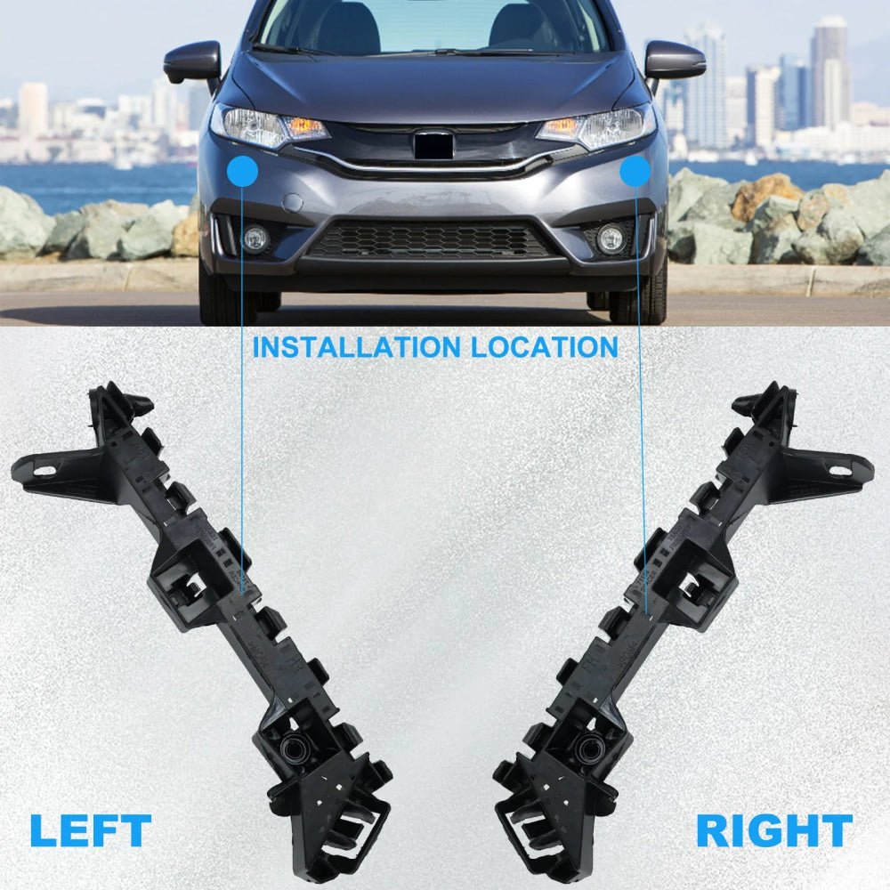 Front Bumper Retainer Bracket Left Right Pair Beam Mount Support For Honda Fit/Jazz 2015 2016 2017 2018 2019 2020 71198-T5A-000