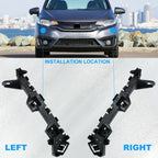 Front Bumper Retainer Bracket Left Right Pair Beam Mount Support For Honda Fit/Jazz 2015 2016 2017 2018 2019 2020 71198-T5A-000