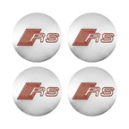 4Pc 56mm Car Wheel Center Hub Cap Rim Cover Emblem Stickers For Audi sline Rs A4 B7 B8 B9 A3 8P 8L 8V A5 A6 C6 C5 C7 A1 A7 A8 Q2