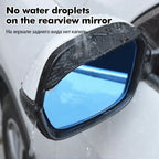 2/4Pcs Carbon Fiber Car Rearview Mirror Rain Shield Eyebrow Flexible Rearview Mirror Rain Shield Protector Eyebrow Rain Cover