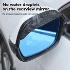 2/4Pcs Carbon Fiber Car Rearview Mirror Rain Shield Eyebrow Flexible Rearview Mirror Rain Shield Protector Eyebrow Rain Cover