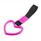 JDM Train Bus Handle Hand Strap Ring Heart Styling Drift Charm Strap Drift Auto Warning Ring Car Strap Car Rear Bumper Supplies