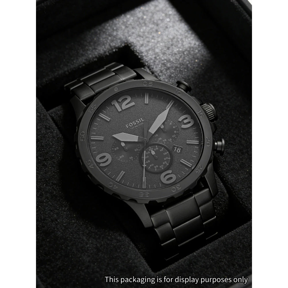 FOSSIL Men's Watch Original JR1401 Black Stainless Steel Chronograph Luxury Sport Quartz Wristwatch Relogio Masculino Reloj Homb