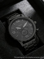 FOSSIL Men's Watch Original JR1401 Black Stainless Steel Chronograph Luxury Sport Quartz Wristwatch Relogio Masculino Reloj Homb