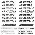 ABS logo glossy black car sticker badge sticker body luggage decoration BMW M logo 420i 428i 425d 435d 630i 650i 630d 640d 650d