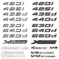 ABS logo glossy black car sticker badge sticker body luggage decoration BMW M logo 420i 428i 425d 435d 630i 650i 630d 640d 650d