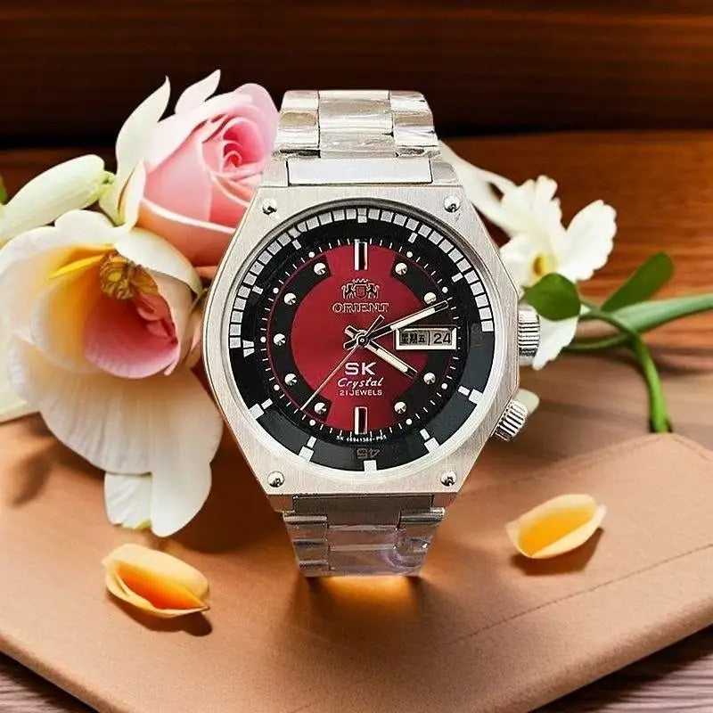Mechanical Watch All Men's Mechanical Watch Night Light Display Waterproof Hollow Dial Full Function Orient WAtch