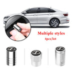 4Pcs Car Wheel Tire Air Valve Caps Stem Covers Exterior Accessories For Lexus LS LC IS350 ES300h ES300 IS250 IS220d NX350h RX LX