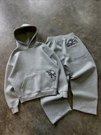 2026 Trendy High Street Retro Casual Streetwear Men's Sports Suit Y2K Harajuku Embroidered Hoodie men Hip-hop Loose Sweatpants