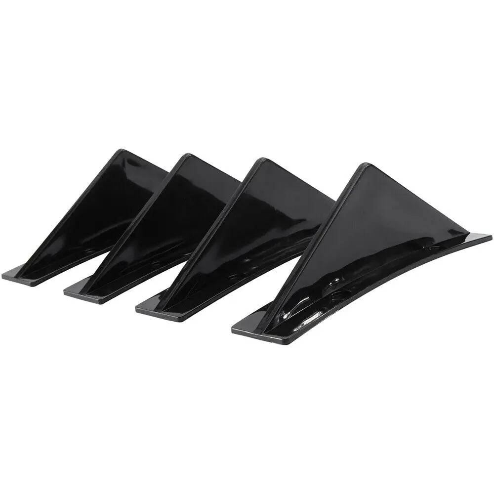 LAICY For Chevy Corvette C7 Z06 GS 14-19 Car Rear Bumper Lip Rear Diffuser Shark Fins Curved Spoiler Lip Wing Splitter 4 Fin