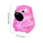 Maltose Cube Stress Squeeze Toy D ecompression Small Ice Cubes Anti Stress Slow Rebound Polar Light Colorful Squeeze TPR Block