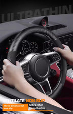 For Chevrolet Cruze Bolt Aveo Spark Onix capti Cavalier Carbon fiber Suede Microfiber Car Steering Wheel Cover Auto Accessories