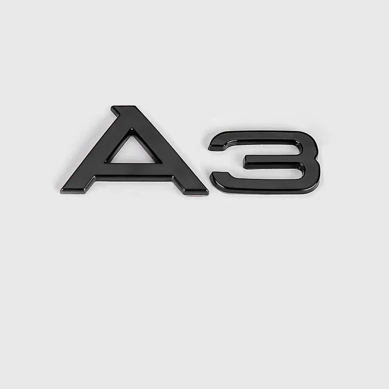 Replaced Accessories for Audi A3 2010-2020 2020-2024 Car Hood Front Grill Rear Trunk Emblem Badge Sticker Quattro Sline 35TFSI