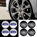4PCS 56/60mm Car Wheel Hub Caps Badge Covers Auto Accessories For Ford Focus Fiesta Mustang Mondeo Smax Ranger Kuga ST Shelby