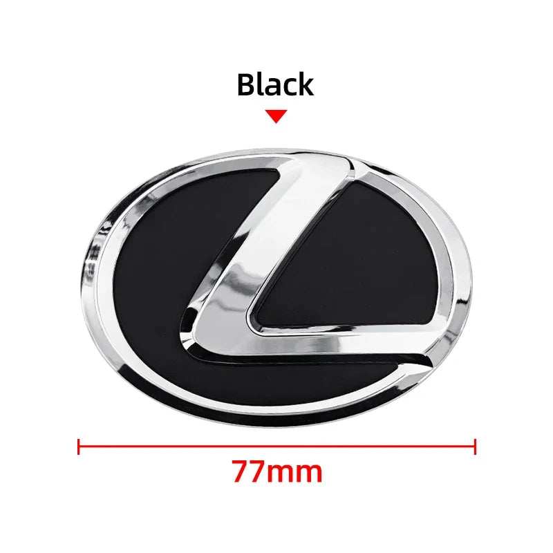 For Lexus ES240 ES250 IS250 LX460 RX270 RX300 RX350 65mm 77mm Metal Steering Wheel Emblem Logo Badge Sticker Decal Accessory