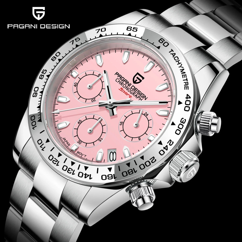 2026 Pagani Design PD1727 Night Light Men's Watch Sapphire Glass Stainless Steel Waterproof Relief  relogio masculino watches