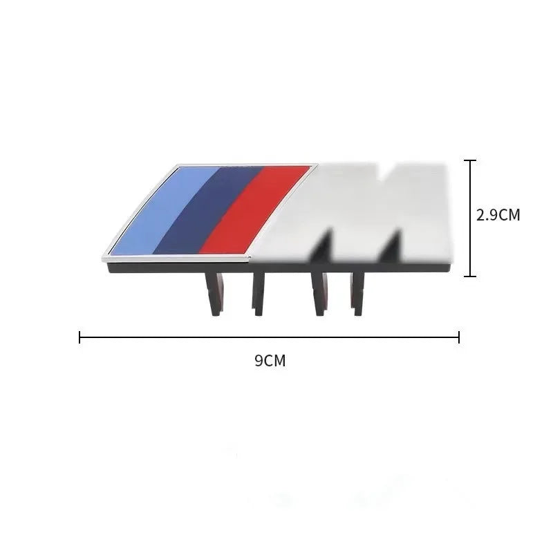 3D Car Front Grille M Badge Emblem Decoration Accessories For BMW M3 M4 M5 G42 G30 G20 E90 E93 E60 F10 F07 F34 F20 G05