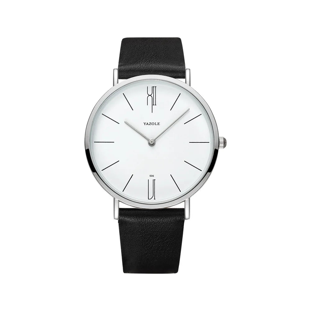 Luxury Top Brand Men's Quartz Wrist Watches Men Business Leather Quartz Clock Women Men's Watches Man's Wristwatch Gifts for Men