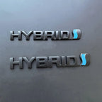 3D Metal HYBRID Logo Side Fender Rear Trunk Emblem Badge Car Sticker Decals For Toyota Prius Camry Crown Auris Rav4s TRD