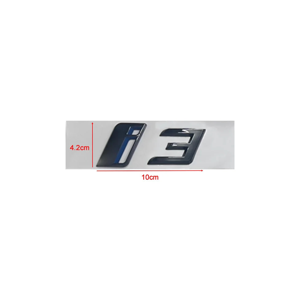 ABS Letters Numbers Glossy Black ix i3 i4 i7 iX ix3 iX4 ix7 Emblem for BMW X1 X3 X5 X6 GT Car Rear Logo Badge Sticker