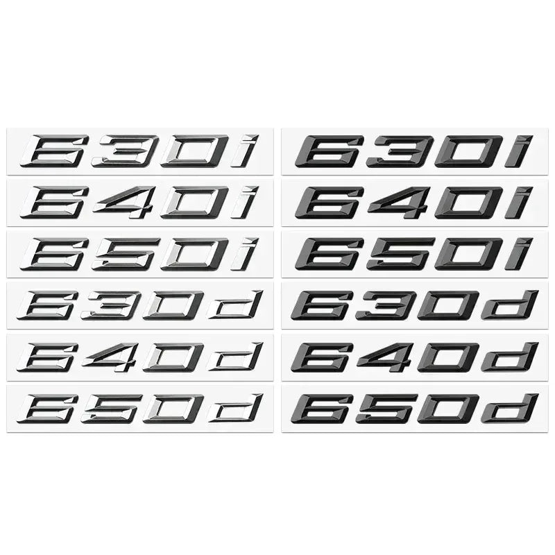 ABS logo glossy black car sticker badge sticker body luggage decoration BMW M logo 420i 428i 425d 435d 630i 650i 630d 640d 650d
