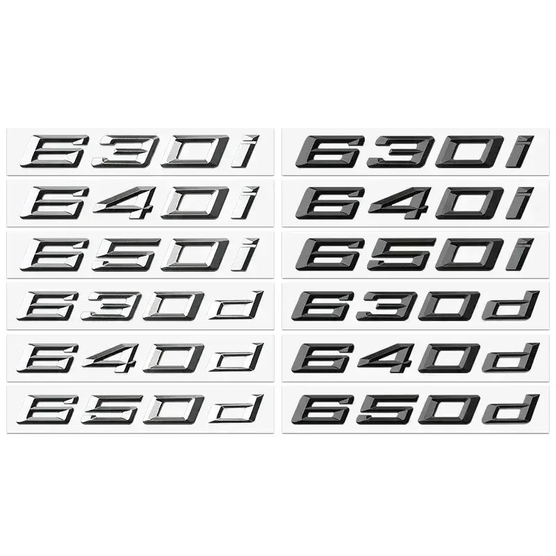 ABS logo glossy black car sticker badge sticker body luggage decoration BMW M logo 420i 428i 425d 435d 630i 650i 630d 640d 650d