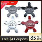 For Audi 4pcs135mm Car Styling AUDI Wheel Center Cap Hub Covers Badge For Audi A3 A4 A5 A6 A7 A8 S4 Auto Exterior Accessories