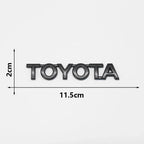3D ABS TOYOTA Letters Emblem Rear Trunk Badge Logo Nameplate Sticker Black Chrome For Hilux Highlander Yaris RAV4 Camry Corolla