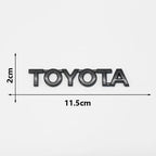 3D ABS TOYOTA Letters Emblem Rear Trunk Badge Logo Nameplate Sticker Black Chrome For Hilux Highlander Yaris RAV4 Camry Corolla
