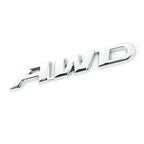3D Metal AWD Letters Rear Trunk Fender Emblem Badge Sticker Decals For Honda CRV HRV Highlander Car Styling Accessories