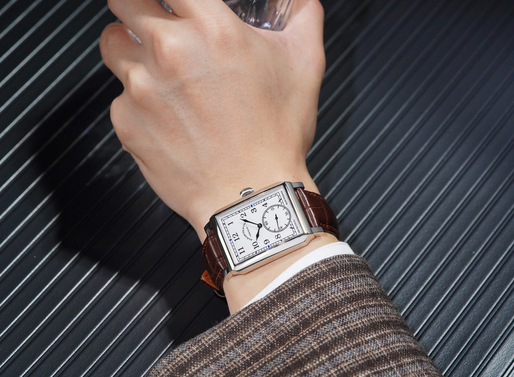 FARASUTE 2026 New Retro Wristwatches Men Casual Manual Square Customized Mechanical Movement Watch Male Sapphire Glass reloj
