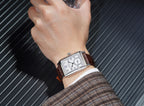 FARASUTE 2026 New Retro Wristwatches Men Casual Manual Square Customized Mechanical Movement Watch Male Sapphire Glass reloj