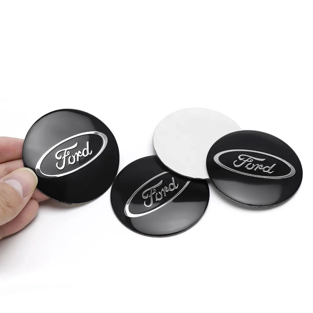 Ford Mustang ST Foose Accessorie 56MM Emblem Car Wheel Center Cap Sticker Decoration for Edge Fusion Shelby Explorer F150 Focus